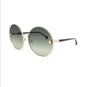 Salvatore Ferragamo round gold sunglasses sf198s